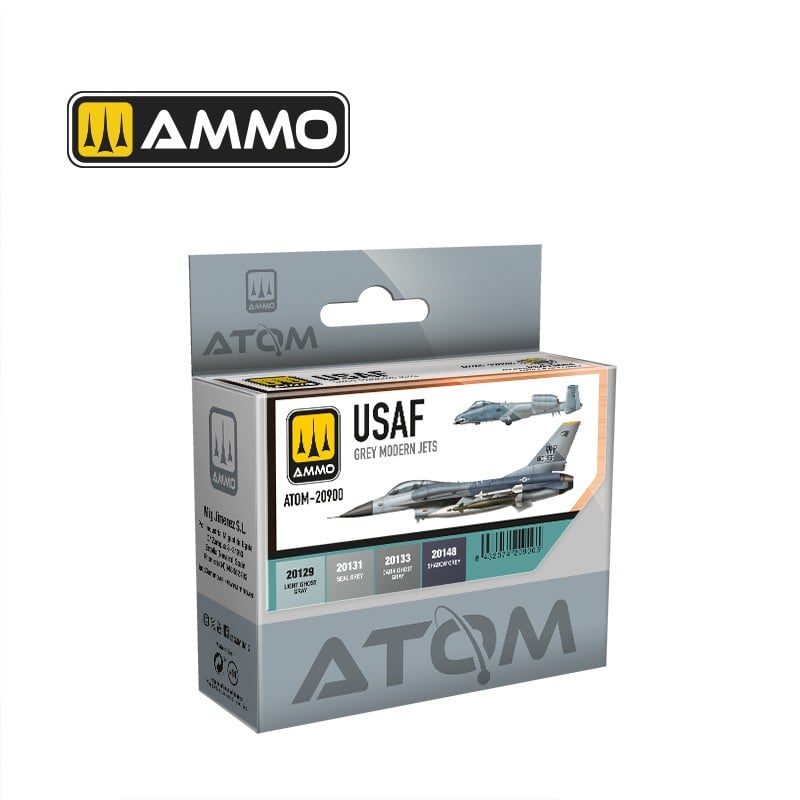AMMO ATOM USAF Grey Modern Jets Colors Set 20900