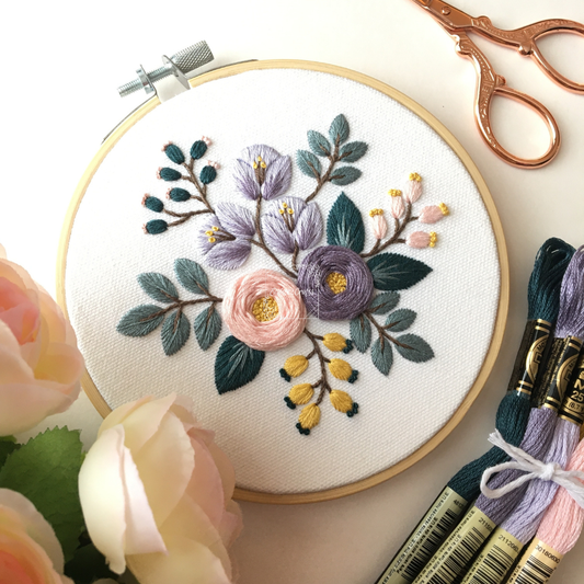 Victorian Bouquet Embroidery Kit