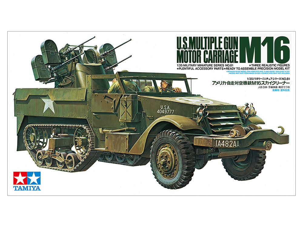 Tamiya 1/35 M16 U.S Multiple Gun Motor Carriage - 35081