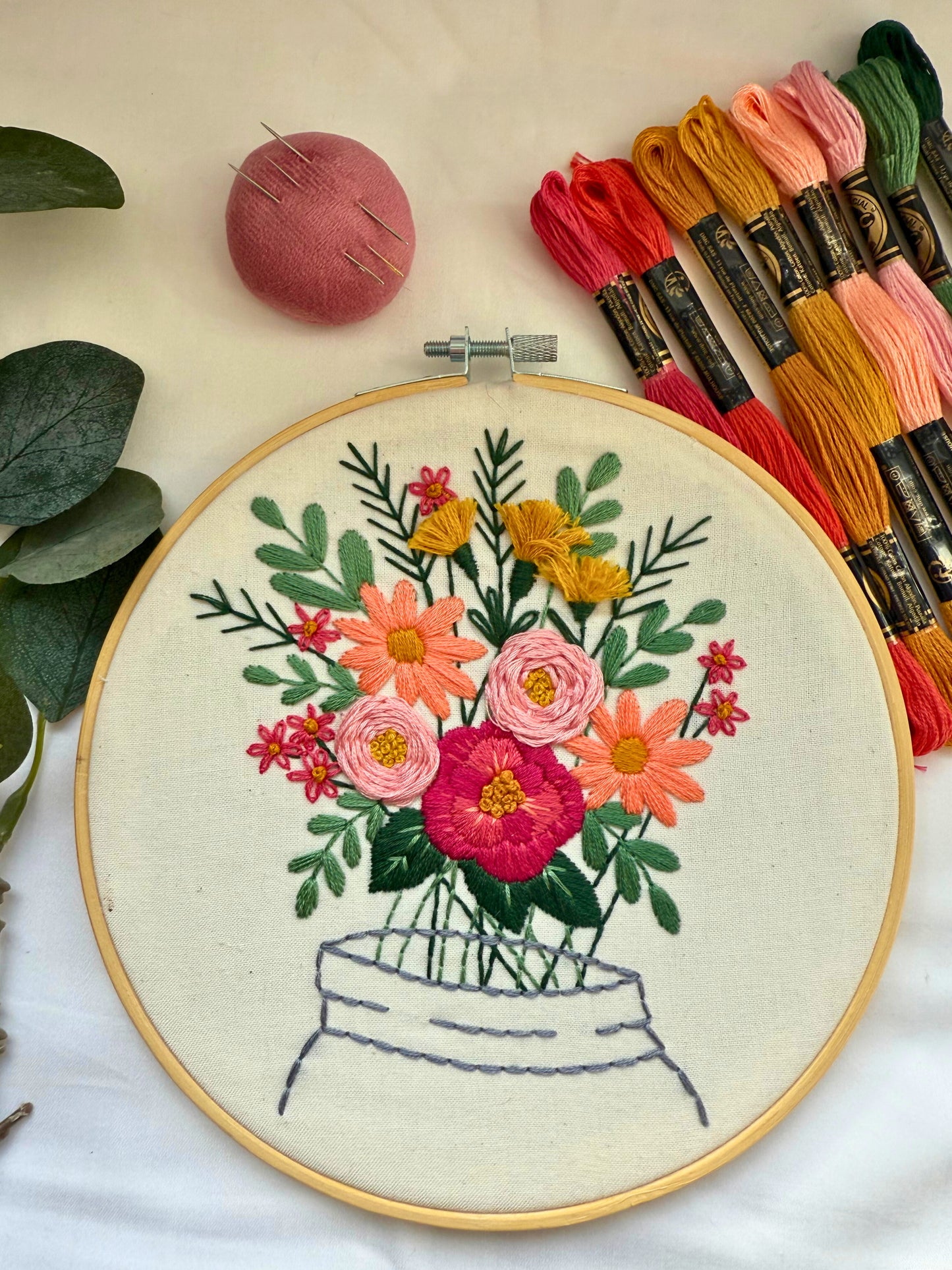 Autumn Bouquet Beginner Embroidery Kit