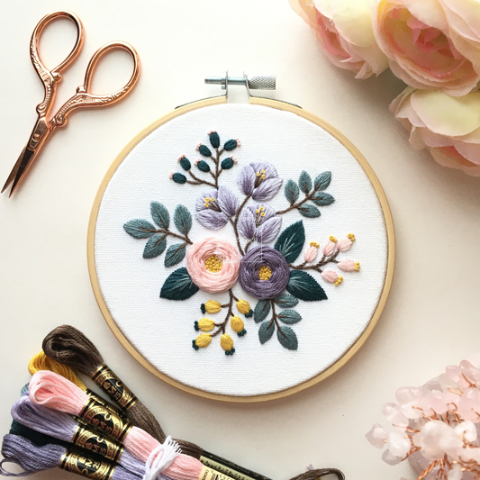 Victorian Bouquet Embroidery Kit