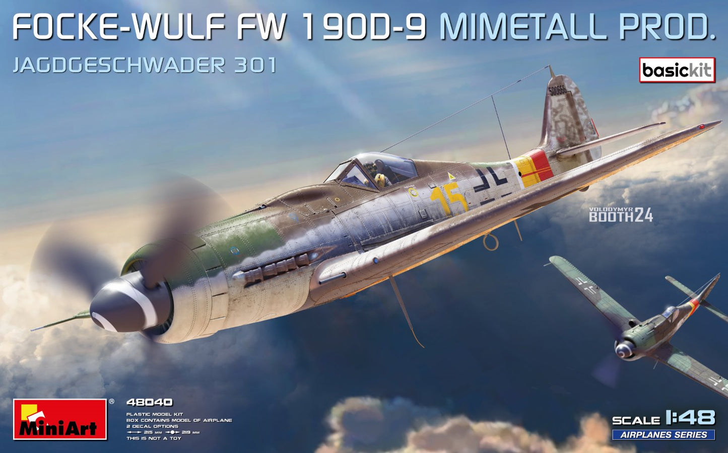 MiniArt 1/48 Focke-Wulf FW 190D-9 MMETALL PROD JAGDGESCHWADER 301. BASIC KIT - 48040
