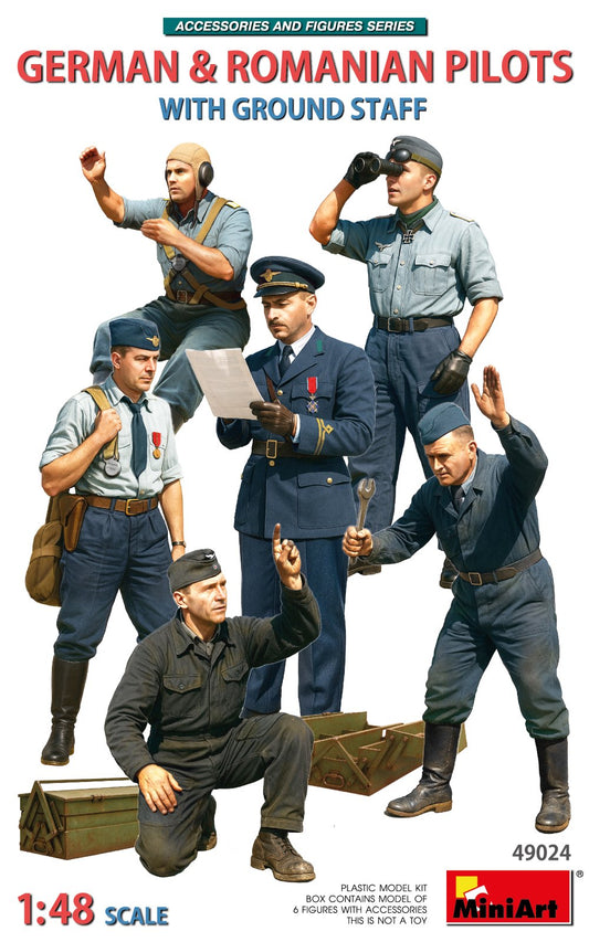 MiniArt 1/35 German & Romanian Pilots with ground Staff - 49024