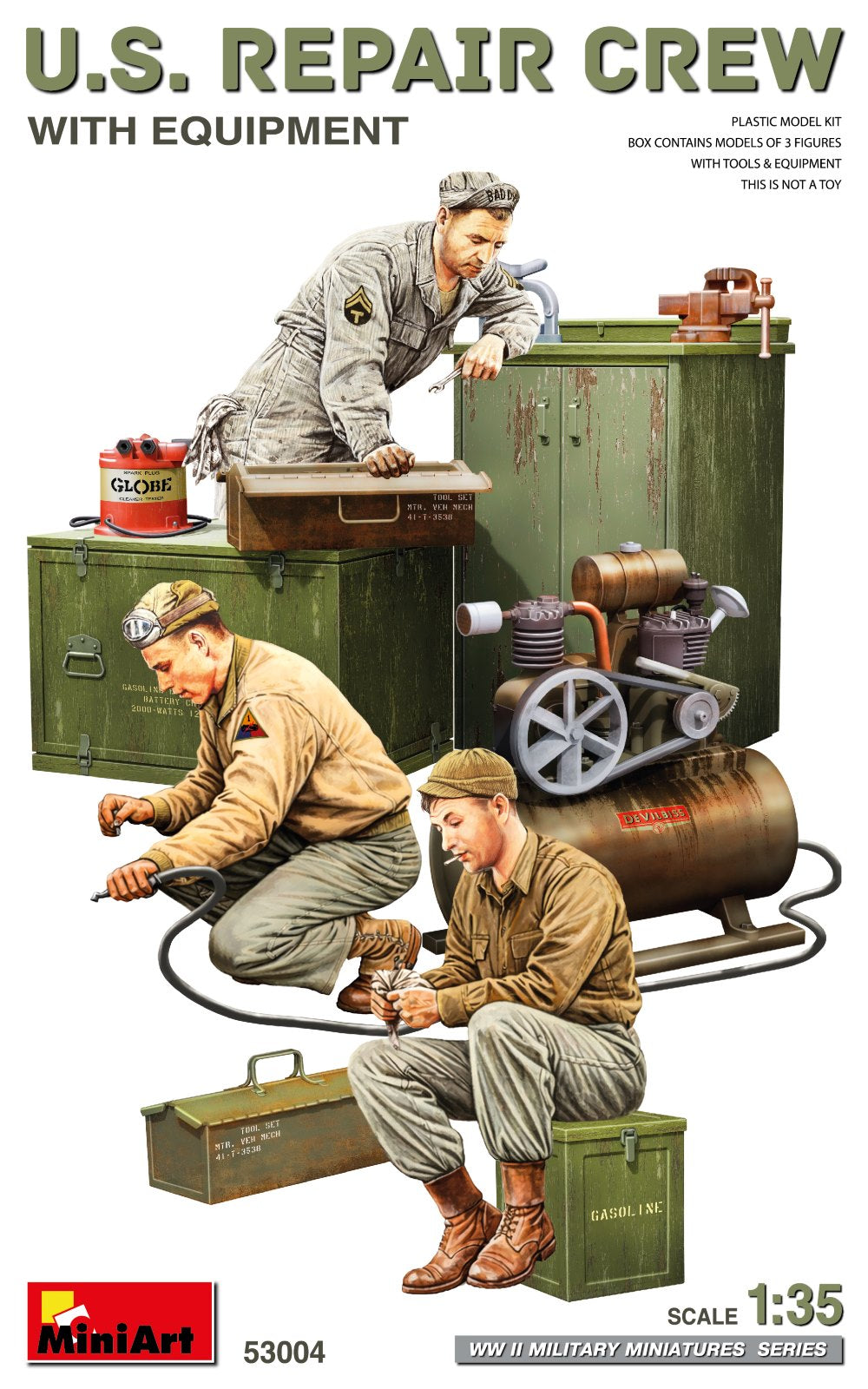 MiniArt 1/35 U.S Repair Crew with equipment - 53004
