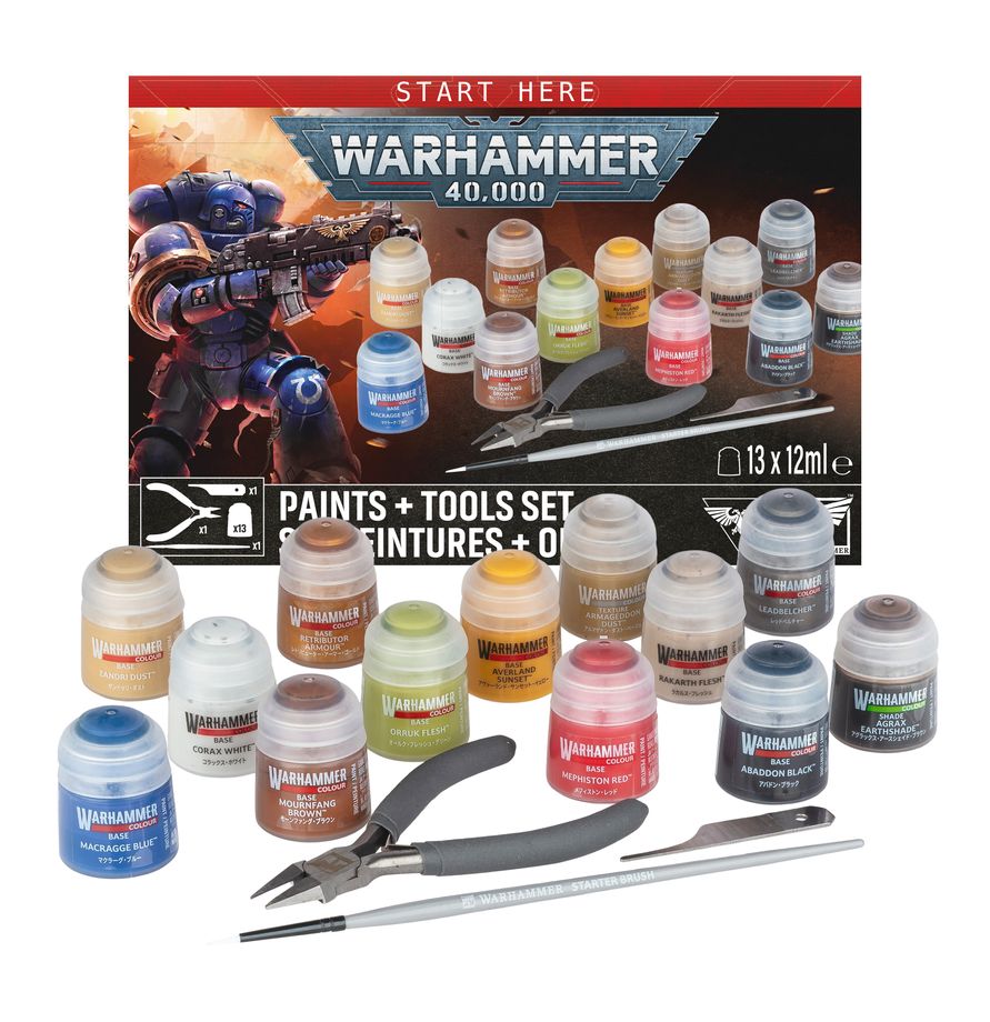 Warhammer 40,000 Paint + Tools Set