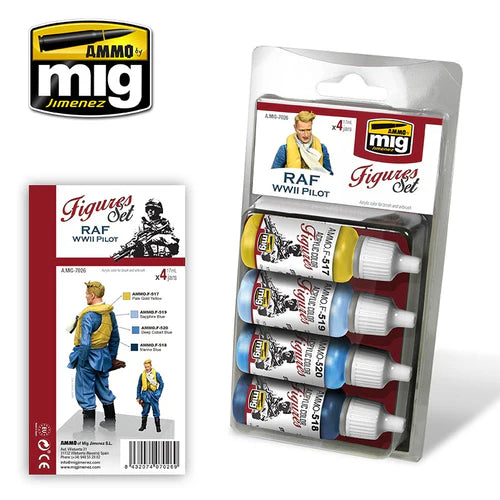 AMMO RAF WWII PILOT FIGURE SET 7026