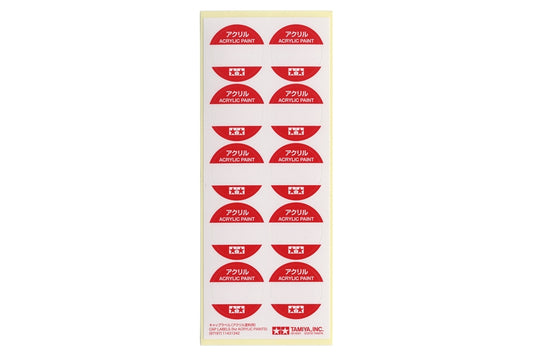 Tamiya CAP LABELS ACRYLIC PAINTS
