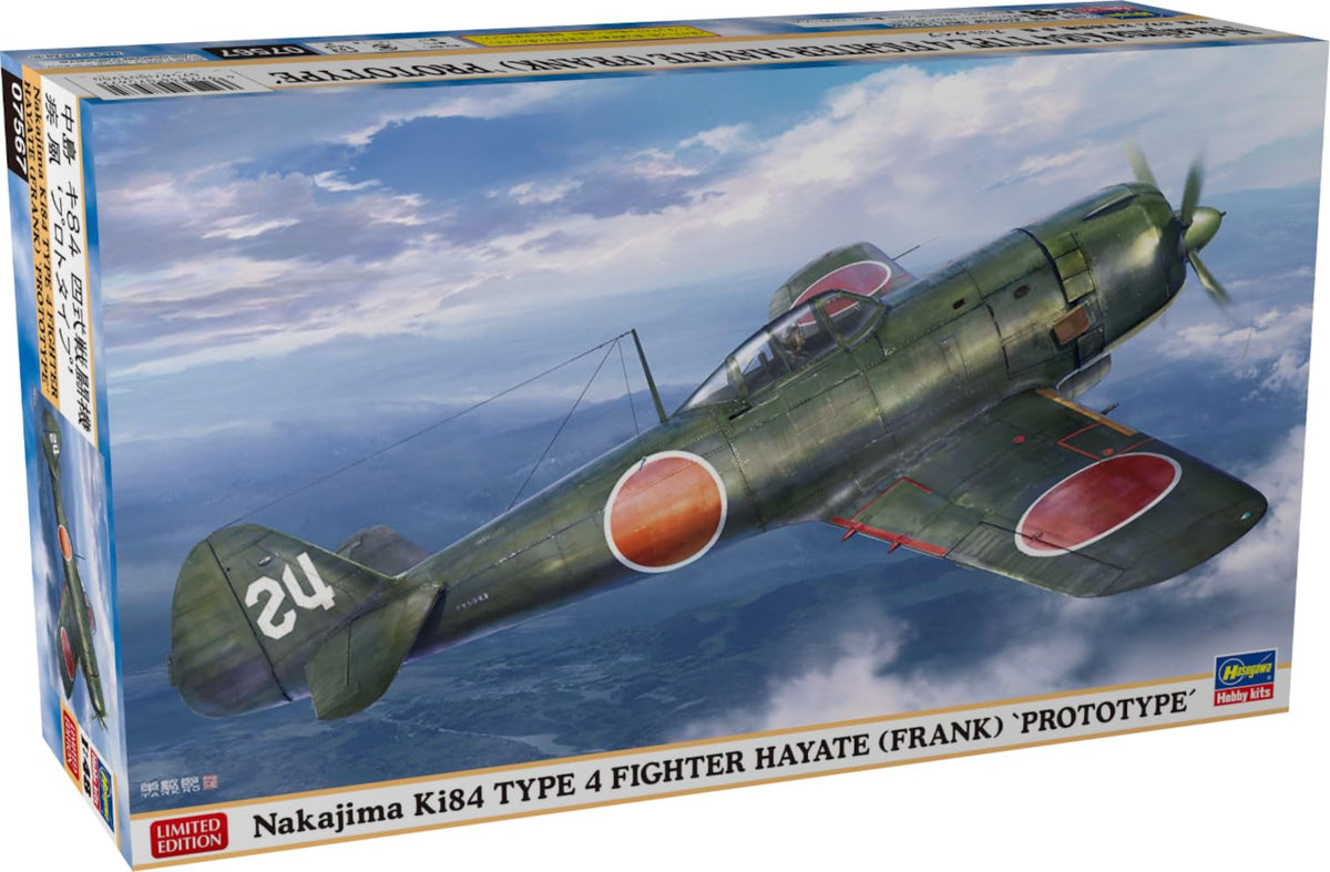 Hasegawa 1/48 Nakajimi Ki84 TYPE 4 FIGHTER HAYATE (Frank) LIMITED EDITION - 07567