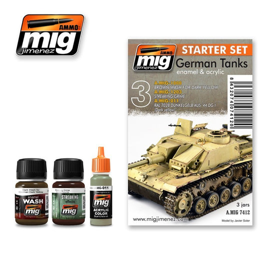 AMMO GERMAN TANK STARTER WEATHER SET 7412