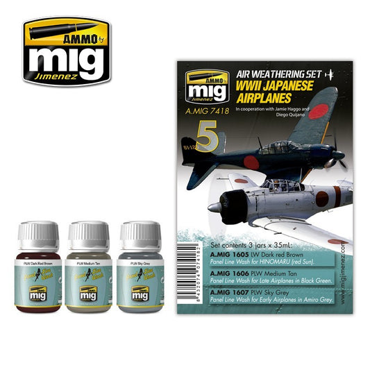 AMMO WWII JAPAN AIRPLANES WEATHERSET 7418