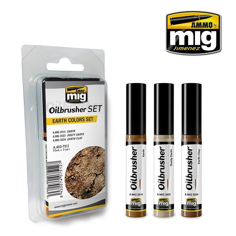 AMMO EARTH COLOR OILBRUSH SET 7512