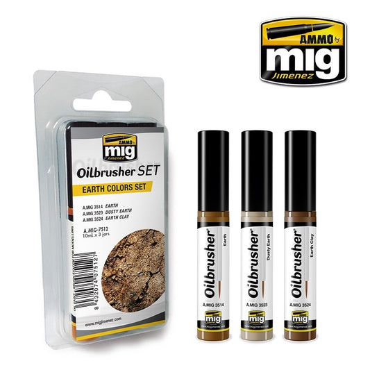 AMMO EARTH COLOR OILBRUSH SET 7512
