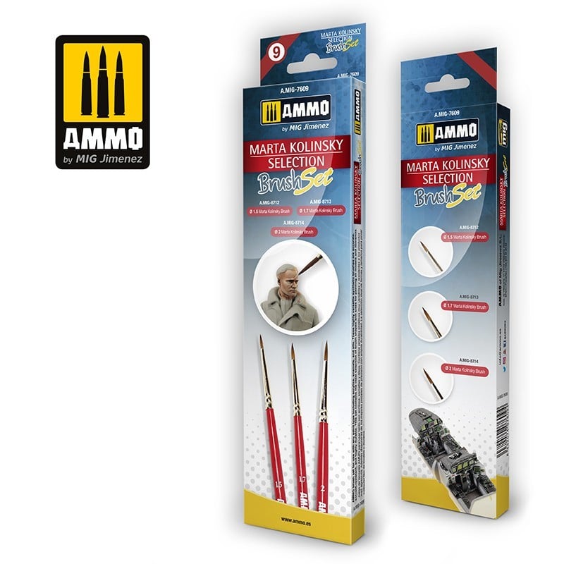 AMMO Selection of High Quality Brushes Set 7609