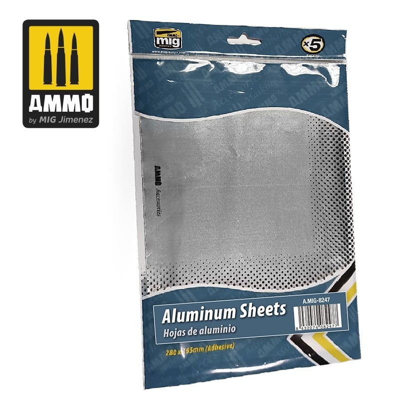Ammo Aluminium Sheets 280mm x 195mm