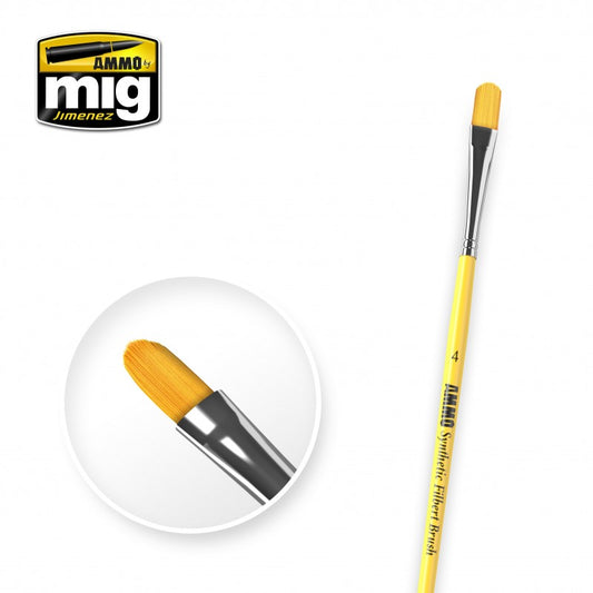 AMMO 4 SYNTHETIC FILBERT BRUSH 8595