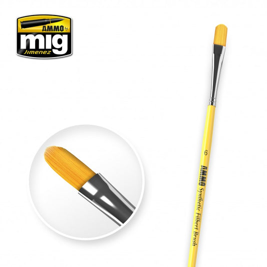 AMMO 6 SYNTHETIC FILBERT BRUSH 8596