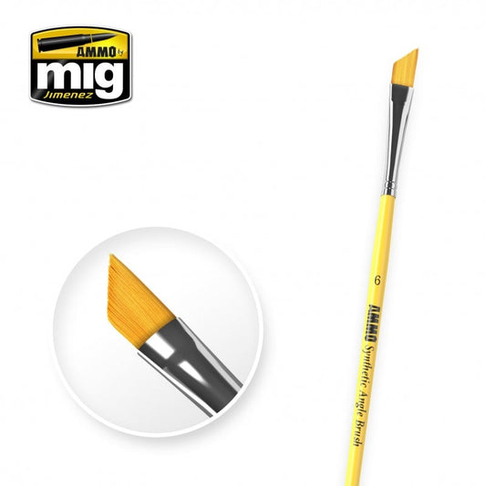 AMMO 6 SYNTHETIC ANGLE BRUSH 8607