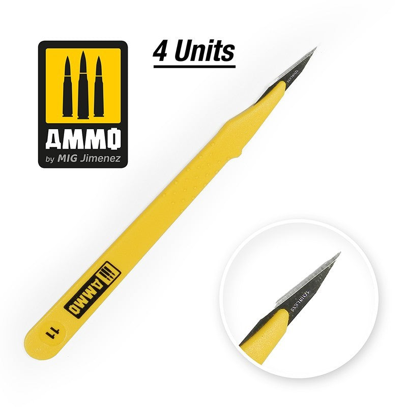 Ammo Standard Blade Straight - 4 pcs.
