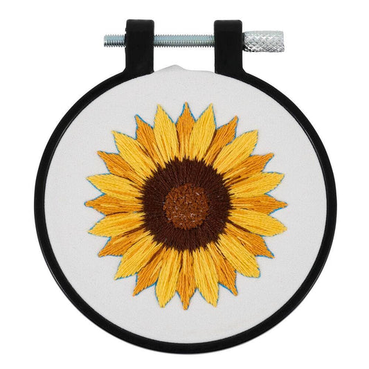 Bucilla® Stamped Embroidery Kit - Golden Sunflower 3"