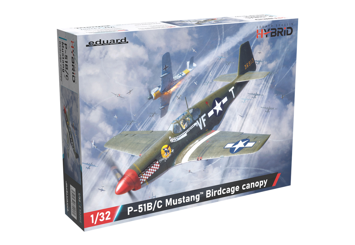 Eduard 1/32 P-51B/C Mustang Birdcage canopy HYBRID - 932012