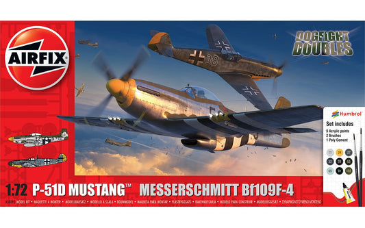 Airfix 1/72 P-51D Mustang vs Bf109F-4 Dogfight Double