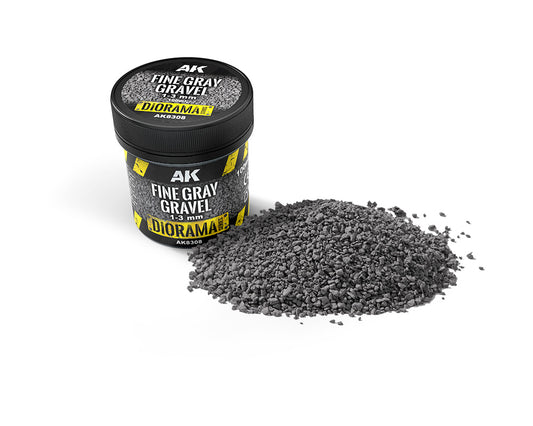 AK Interactive Fine Gray Gravel 1-3mm 100ml
