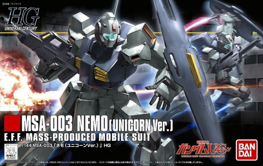 Bandai 1/144 HG UC Nemo (Unicorn Version) Mobile Suit - 2156417
