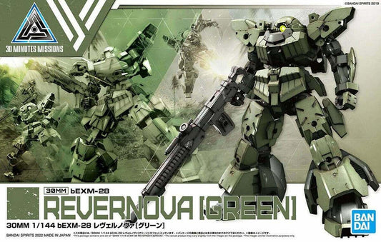 Bandai – 1/144 30MM #44 bEXM‑28 Revernova (Green) - 2607519