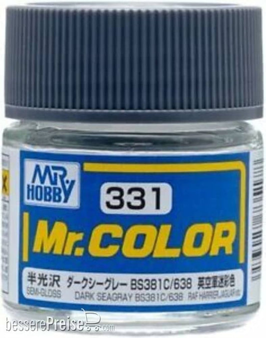 Mr. Hobby - Mr. Color C331 SEMI GLOSS DARK SEA GRAY BS381C