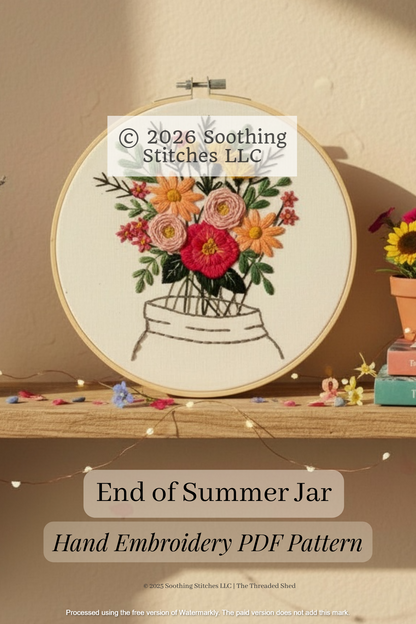 Autumn Bouquet Beginner Embroidery Kit