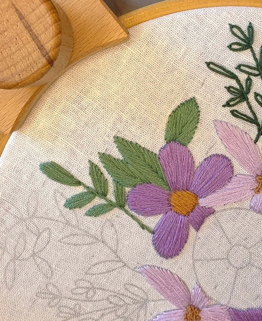 Cottage Bouquet Beginner Embroidery Kit