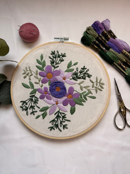 Cottage Bouquet Beginner Embroidery Kit