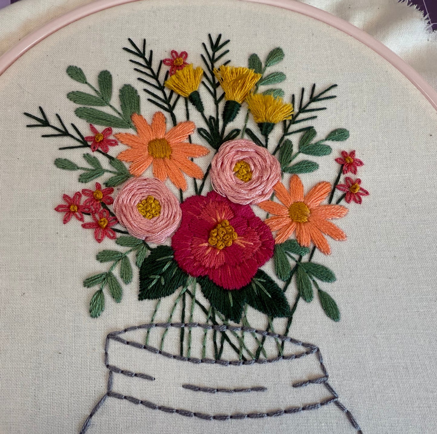 Autumn Bouquet Beginner Embroidery Kit