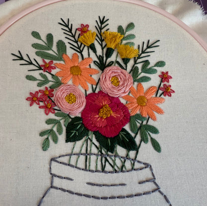 Autumn Bouquet Beginner Embroidery Kit