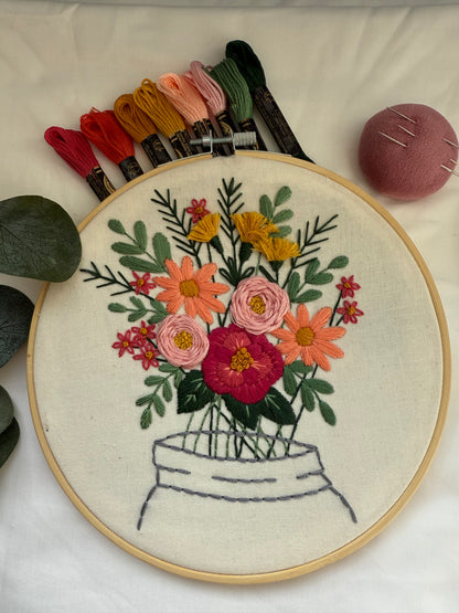 Autumn Bouquet Beginner Embroidery Kit