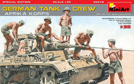 MiniArt 1/35 GERMAN TANK CREW ”Afrika Korps” SPECIAL EDITION