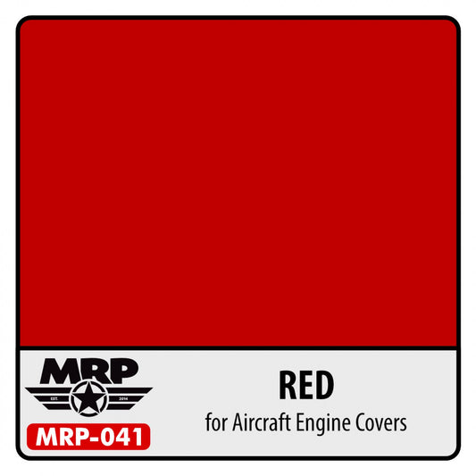 MRP Red Engine covers for aircraft