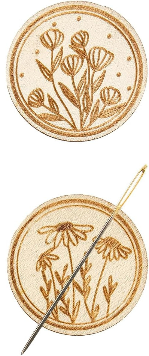 2 Pack Wooden Needle Minder