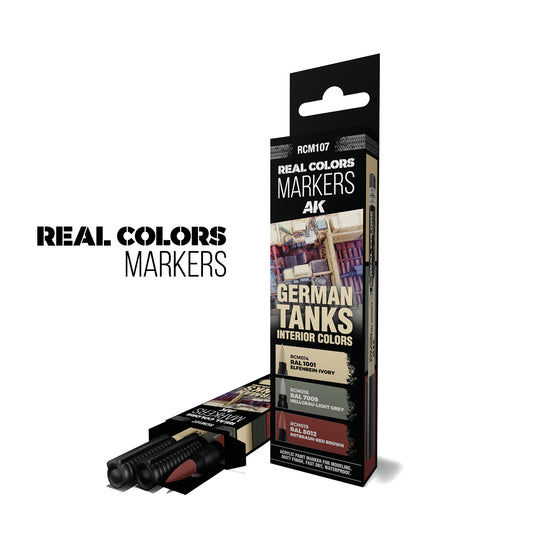 AK Interactive Real Markers GERMAN TANKS INTERIOR COLORS - RCM107