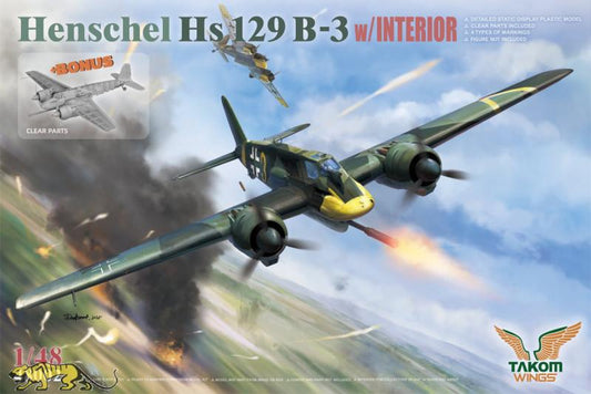 Takom Wings 1/48  Henschel Hs129 B-3 w/Interior