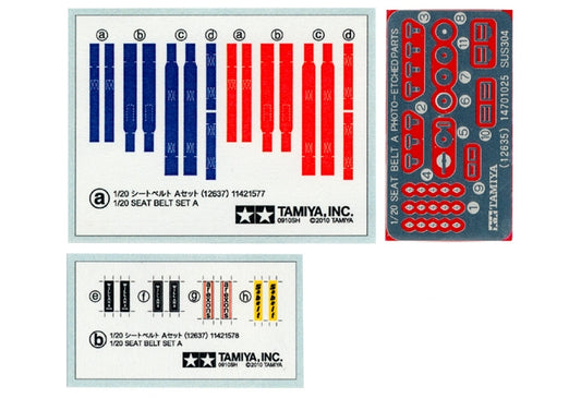 Tamiya 1/20 SEAT BELT SET A