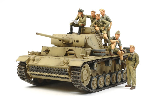 Tamiya 1/35 German Panzer Iii Ausf.L W/Rommel And Dak Tank Crew