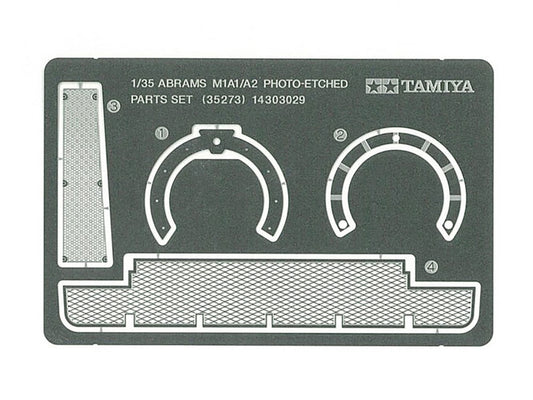 Tamiya 1/35 Us Abrams Photo Etched Parts M1A1/A2