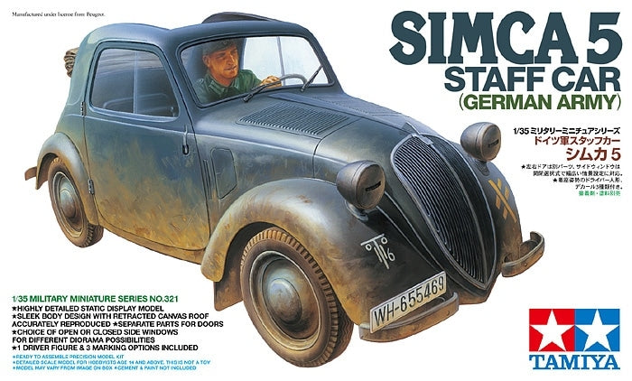 Tamiya 1/35 Simca 5 Staff Car German Army
