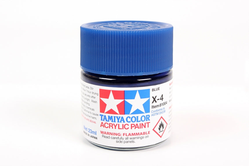 Tamiya Acrylic X-4 Blue 23Ml Bottle