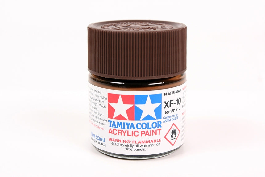 Tamiya Acrylic Xf-10 Flat Brown 23Ml Bottle