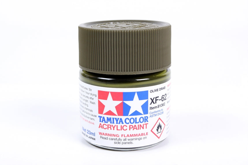Tamiya Acrylic Xf-62 Olive Drab 23Ml Bottle