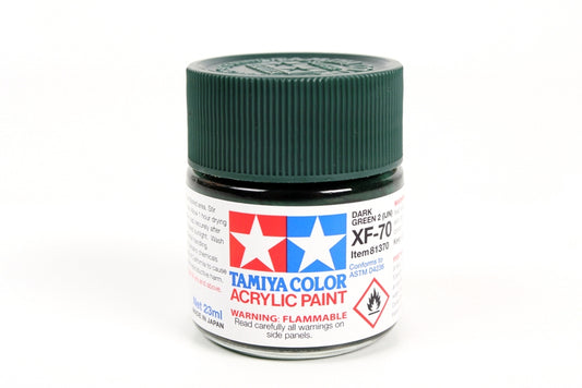 Tamiya Acrylic Xf-70 Dark Green 23Ml Bottle