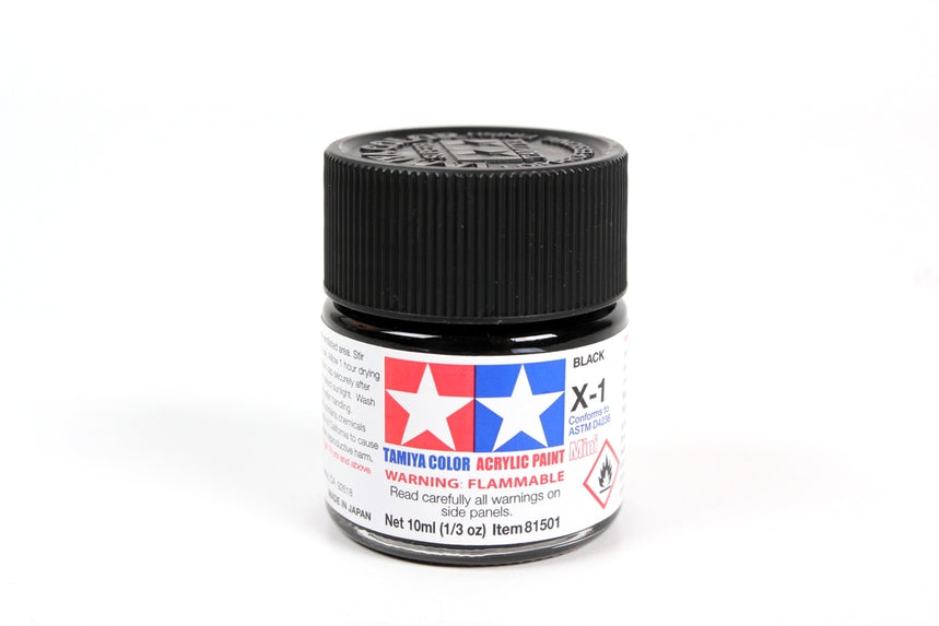 Tamiya Acrylic Mini X-1 Black