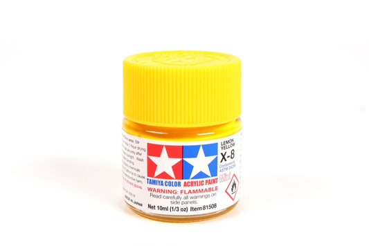 Tamiya Acrylic Mini X-8 Lemon Yellow
